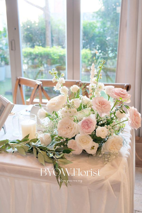 Blush Pink Table Arrangement